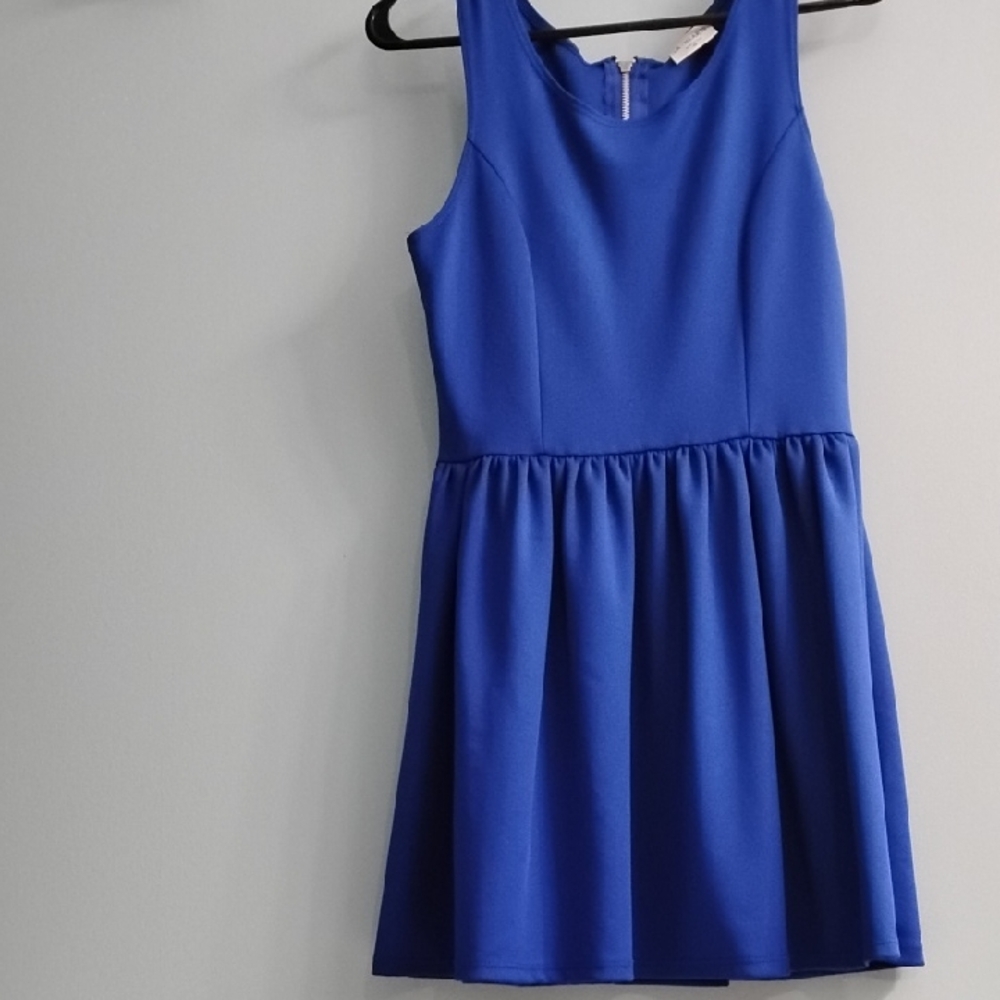 La Hearts Royal Blue ๐ ๐ Midi Dress Size Medium - Picture 1 of 6